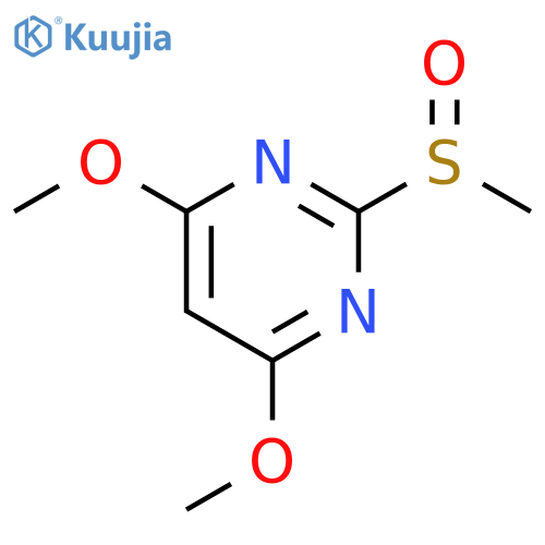 4,6-dimethoxy-2-methylsulfinylpyrimidine structure