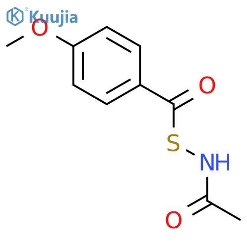 Acetamide, N-[(4-methoxybenzoyl)thio]- structure