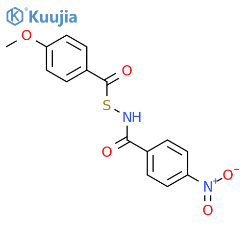 Benzamide, N-[(4-methoxybenzoyl)thio]-4-nitro- structure