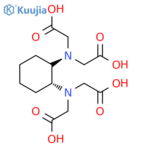 trans-1,2-Cyclohexanediaminetetraacetic acid structure
