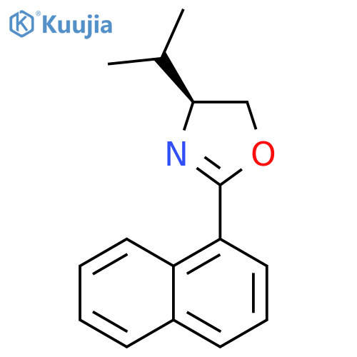 Oxazole, 4,5-dihydro-4-(1-methylethyl)-2-(1-naphthalenyl)-, (S)- structure