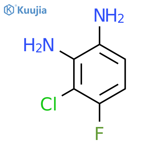 3-Chloro-4-fluorobenzene-1,2-diamine structure