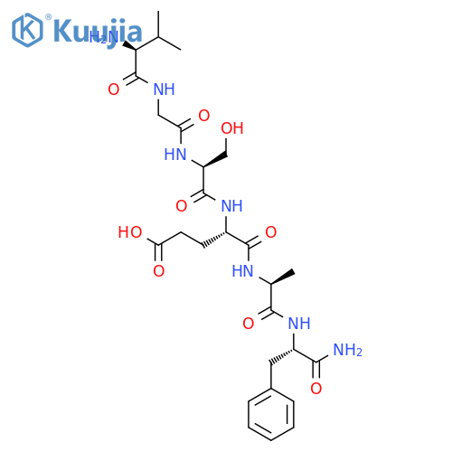 H-Val-Gly-Ser-Glu-Ala-Phe-NH2 structure