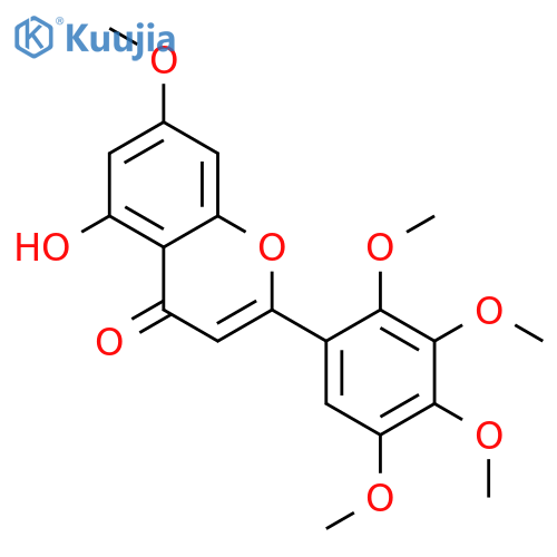 5-Hydroxy-7,2',3',4',5'-pentamethoxyflavone structure