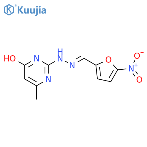 5-Nitro-2-furaldehyde (4-Hydroxy-6-methylpyrimidin-2-yl)-hydrazone structure