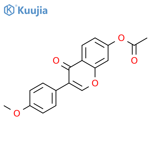 3-(4-methoxyphenyl)-4-oxo-4H-chromen-7-yl acetate structure