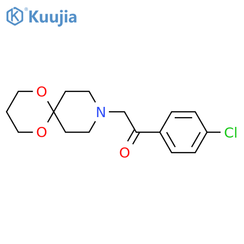 2-(4-chlorophenyl)-1-{1,5-dioxa-9-azaspiro[5.5]undecan-9-yl}ethan-1-one structure