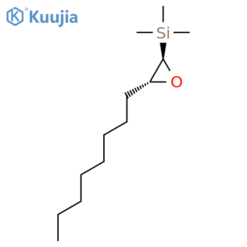 Silane, trimethyl[(2R,3R)-3-octyloxiranyl]-, rel- structure