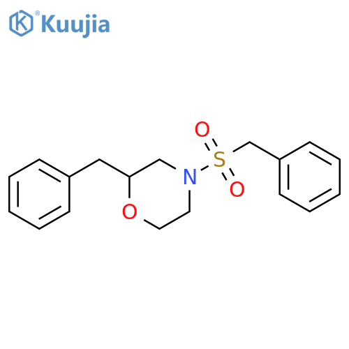 2-benzyl-4-phenylmethanesulfonylmorpholine structure