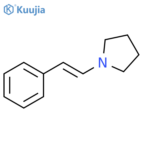 Pyrrolidine, 1-[(1E)-2-phenylethenyl]- structure