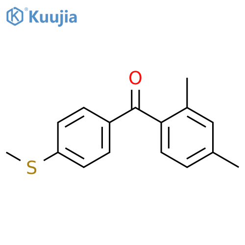 (2,4-Dimethyl-phenyl)-(4-methylsulfanyl-phenyl)-methanone structure