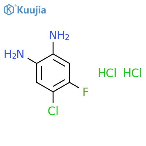 4-Chloro-5-fluorobenzene-1,2-diaminedihydrochloride structure