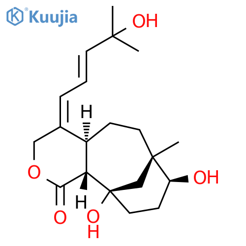 7,11-Methanocyclonona[c]pyran-1(3H)-one, decahydro-8,11-dihydroxy-4-[(2E)-4-hydroxy-4-methyl-2-penten-1-ylidene]-7-methyl-, (4E,4aS,7S,8S,11R,11aR)- structure