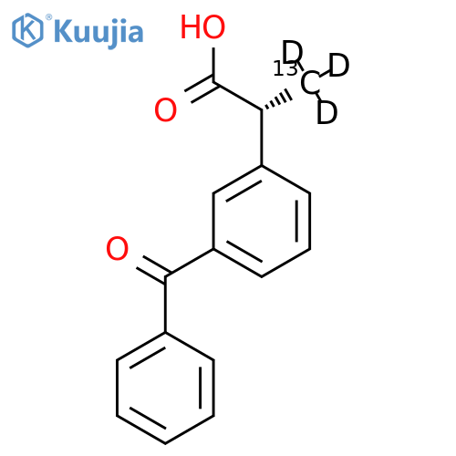(R)-(-)-Ketoprofen-13C,d3 structure