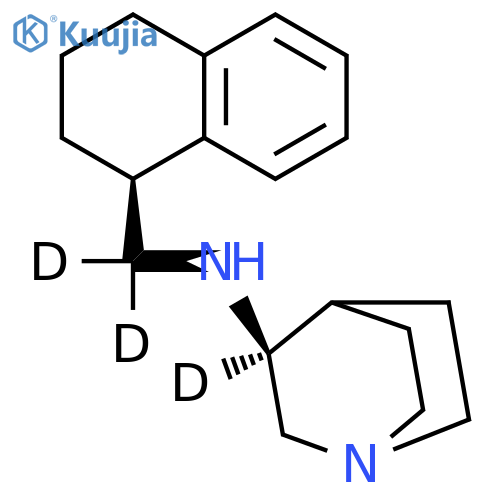 (3S)-N-(1S)-1,2,3,4-Tetrahydro-1-naphthalenylmethyl-1-azabicyclo2.2.2octan-3-amine-d3 structure