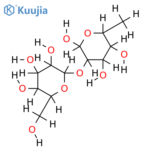 2-O-alpha-D-Galactopyranosyl-L-rhamnose structure