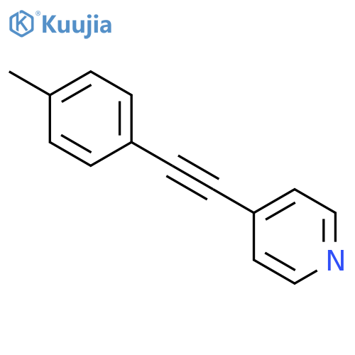 Pyridine, 4-[(4-methylphenyl)ethynyl]- structure