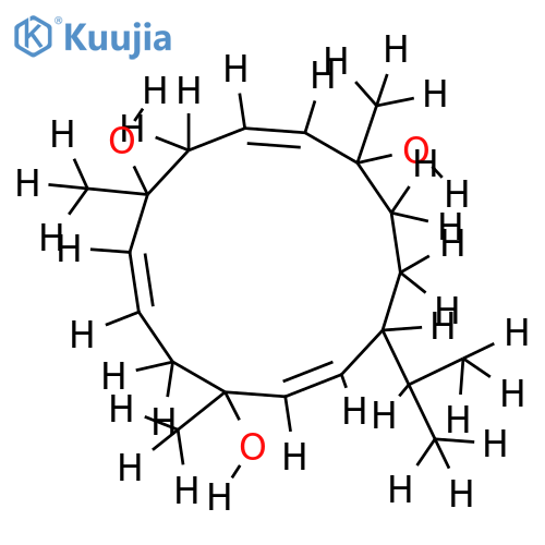 (1S,2E,4S,6E,8S,10E,12R)-2,6,10-cembratriene-4,8,12-triol structure