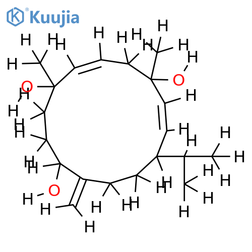 (1S,2E,4R,6E,8S,11S)-2,6,12(20)-cembratriene-4,8,11-triol structure