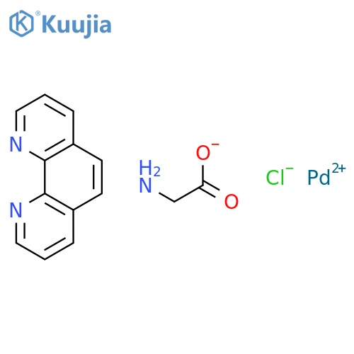 Palladium(1+),(glycinato-N,O)(1,10-phenanthroline-N1,N10)-, chloride, (SP-4-2)- (9CI) structure