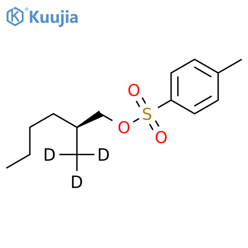 (S)-2-Methyl-1-(4-toluenesulfonyloxy)hexane-d3 structure