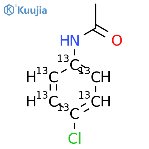 4'-Chloroacetanilide-13C6 structure