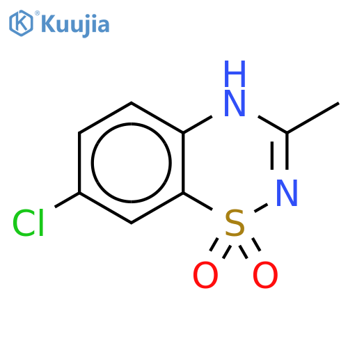 Diazoxide-15N,13C2 structure