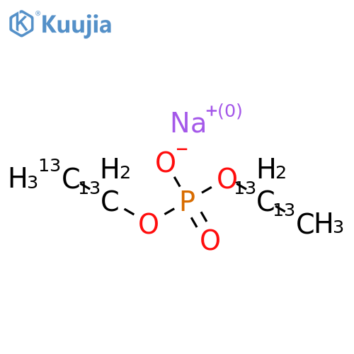 Diethyl Phosphate-13C4 Sodium Salt (>90%) structure