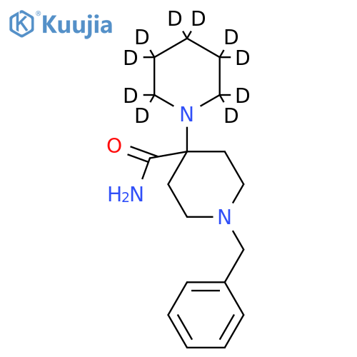 1'-Benzyl-1,4'-bipiperidine-4'-carboxamide-d10 structure