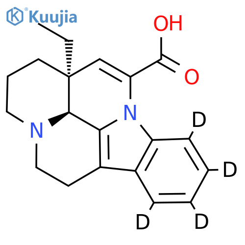 (15S,19S)-3,4,5,6-Tetradeuterio-15-ethyl-1,11-diazapentacyclo[9.6.2.02,7.08,18.015,19]nonadeca-2,4,6,8(18),16-pentaene-17-carboxylic acid structure