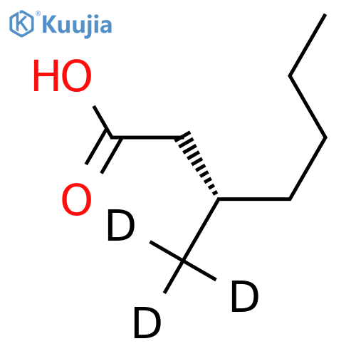 (S)-3-Methylheptanoic Acid-d3 structure