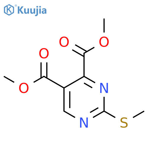 Dimethyl 2-(Methylthio)-4,5-pyrimidinedicarboxylate structure