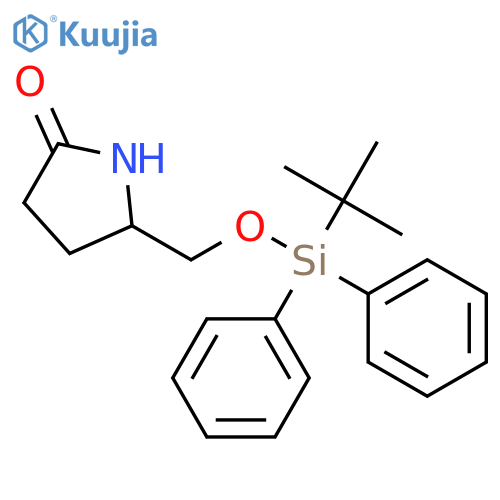 2-Pyrrolidinone, 5-[[[(1,1-dimethylethyl)diphenylsilyl]oxy]methyl]-, (5S)- structure