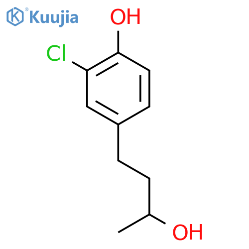 2-chloro-4-(3-hydroxybutyl)phenol structure