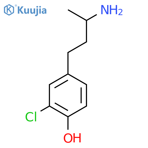 4-(3-aminobutyl)-2-chlorophenol structure