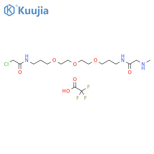 N’-(13-Chloroacetamido-4,7,10-trioxatridecanyl)-N-methyl-glycinamide Trifluoroacetic Acid Salt structure