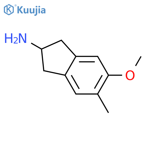5-Methoxy-6-methyl-2,3-dihydro-1H-inden-2-amine structure