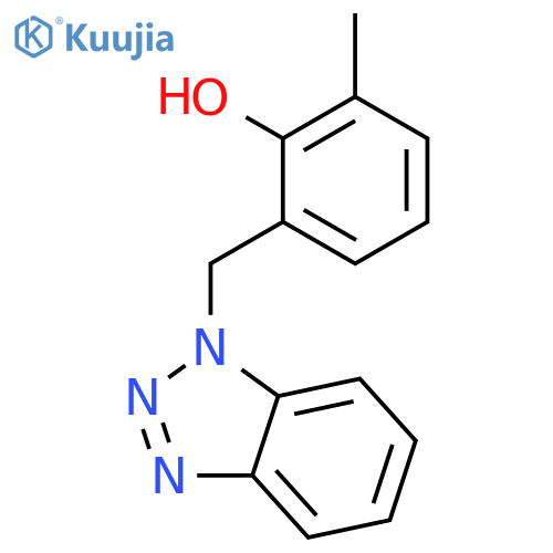 2-(1H-1,2,3-Benzotriazol-1-ylmethyl)-6-methylphenol structure