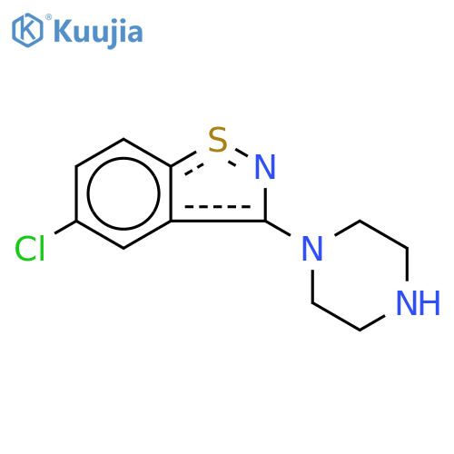 5-Chloro-3-(piperazin-1-yl)benzoldisothiazole-d8 structure