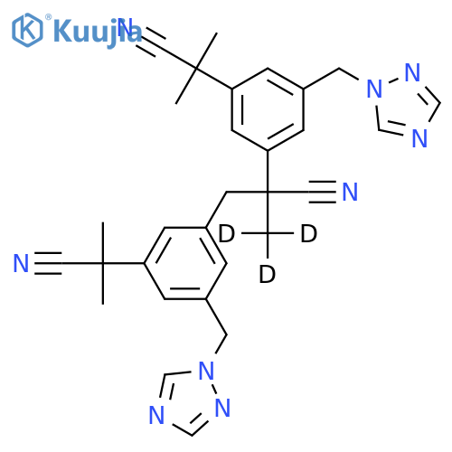 Anastrozole-d3 Dimer Impurity structure