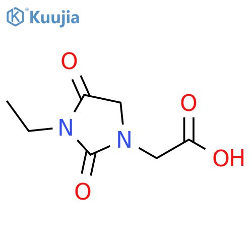 2-(3-ethyl-2,4-dioxoimidazolidin-1-yl)acetic acid structure