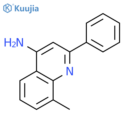 4-Quinolinamine, 8-methyl-2-phenyl- structure