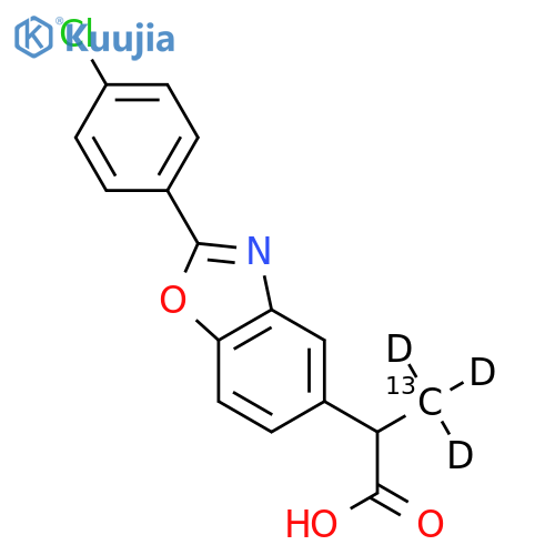 Benoxaprofen-13C,d3 structure