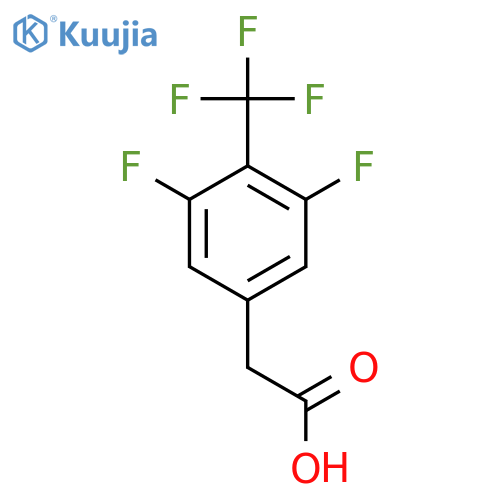 3,5-Difluoro-4-(trifluoromethyl)phenylacetic acid structure