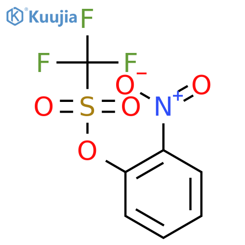 Methanesulfonic acid, trifluoro-, 2-nitrophenyl ester structure