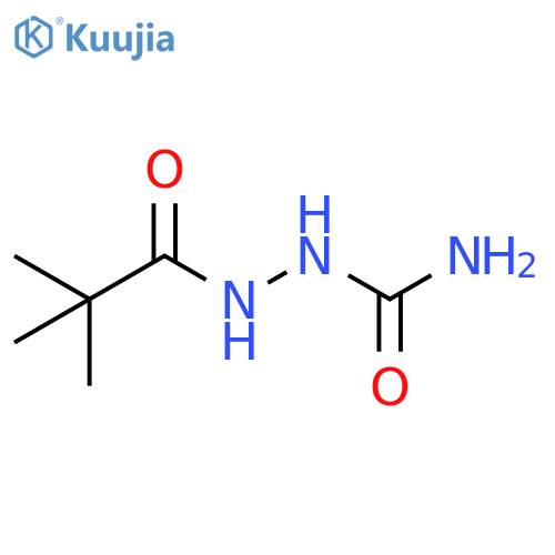 Propanoic acid, 2,2-dimethyl-, 2-(aminocarbonyl)hydrazide structure