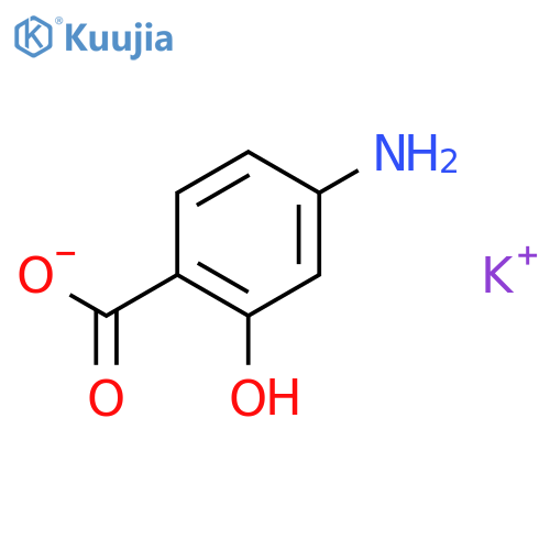 Benzoic acid,4-amino-2-hydroxy-, potassium salt (1:1) structure