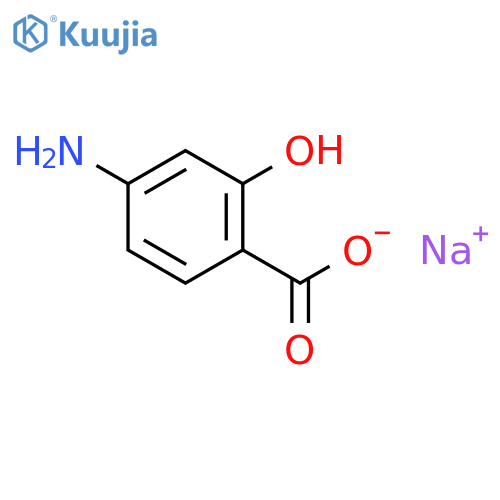 Sodium 4-amino-2-hydroxybenzoate structure