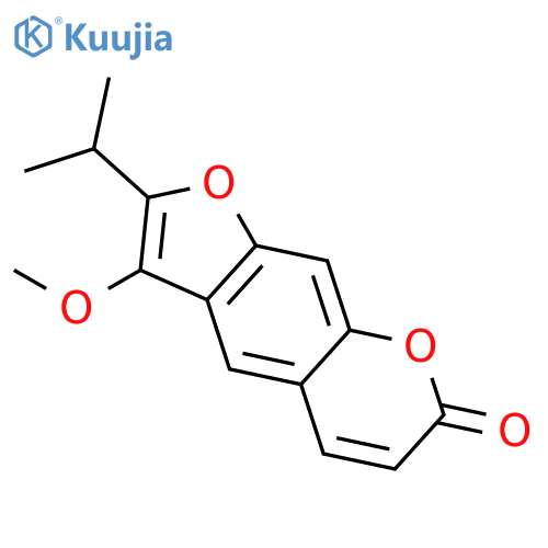 7H-Furo[3,2-g][1]benzopyran-7-one,3-methoxy-2-(1-methylethyl)- structure