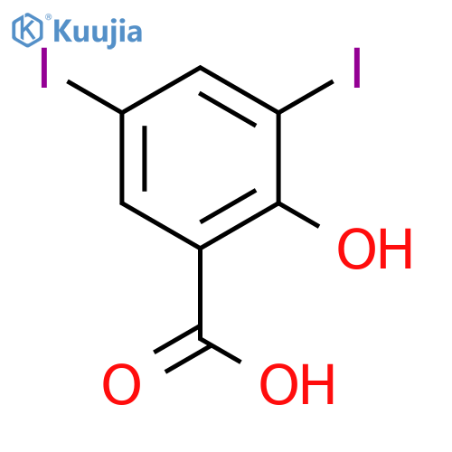 3,5-Diiodosalicylic acid structure
